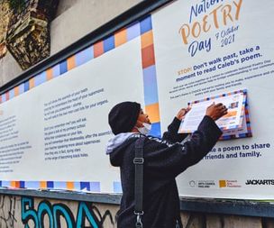  Lyrical tearaways: removable verses adorn streets for National Poetry