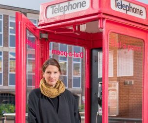 Nottingham Trent University unveils dial-a-poem phone booth